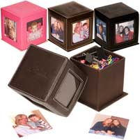 Eco Leather Photo Cube
